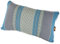 GURU SHOP Dekokissen, Meditations Stützkissen, Nackenkissen, Thaikissen Kapok - Blau/grau, 28x44x15 cm