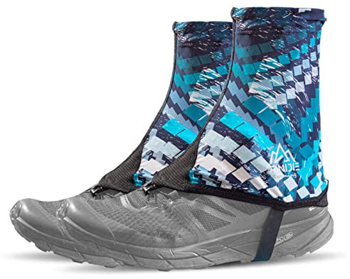 TRIWONDER Unisex Gamaschen, Atmungsaktiv und Sandgeschützt, Trail Gaiters Für Outdoor, Laufen,Trailrunning, Wandern (Blau, M)