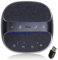 Gsou Vivavoce da conferenza con adattatore USB Bluetooth e 4 microfoni per pc, riduzione del rumore, altoparlante e voce migliorata a 360° Pickup Conference Speakerphone per videochiamate, riunioni