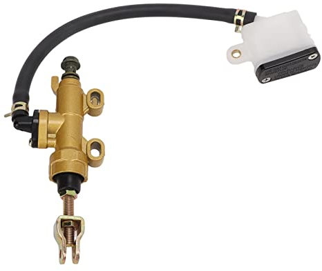Qiilu Pompa Freno Posteriore Moto per Kit Cilindro Principale Idraulico con Serbatoio Universale per Dirt Bike ATVpowersports Pastiglie Freno Gruppo Cilindro Freno (Coppa dell'olio Quadrata)