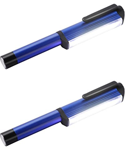 OSALADI 2 Stücke Tasche Taschenlampe Magnetische Basis 300 Lumen Cob Für Auto Reparatur Mechaniker Arbeit Licht