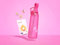 AU 650ml water Bottle with Pods/BPA Free/0 Calories/Tristan (Pink bottle incl. 3 Pods)