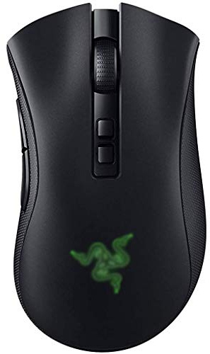 RajoNN Mice Kabellose Gaming-Computermaus, optischer 20K-DPI-Sensor, RGB-Chroma-Beleuchtung, 70 Stunden Akkulaufzeit, 8 programmierbare Tasten, Bluetooth- und USB-Verbindung, für Gamer