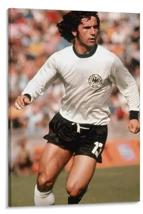 XINTOUYAN Gerd Muller Fußballspieler-Poster (2) auf Leinwand, Wandkunstdrucke, Poster, Foto, Gemälde, Poster, Raumdekoration, 30 x 45 cm