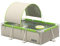 Kit lamelles brise-vue - VERT - Pour panneau de clôture rigide - Occultant 4/5 - 1,225 x 2,50 m - Vert