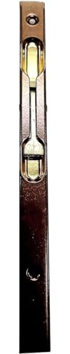 Bricoleva.it Verrou à levier en acier – Peut être installé sur portes en bois de 16 mm – Couleurs et longueurs différentes – Bronze – 25 cm