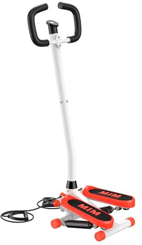 Stepper mit Lenker, Treppenstepper für Übungen für Beintraining, 150.1 kg Gewichtskapazität, super leise, platzsparende Cardio-Maschine für Zuhause, geeignet für Anfänger/Senioren/Erwachsene