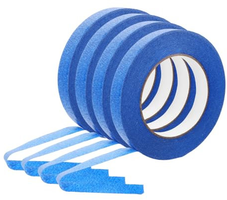 HAWILLOSCH 4rolls Fine Line Model Masking Tape Self Adhesive Car Paint Masking Tape