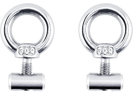 FOLODA 2PCS Hebeöse Mutter Verschluss Vorne Zelt Stopper Track Mount Tie Down Öse