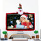 Christmas Ornaments - Decorations 1 Pack TV Monitor Border Cover Elastic Laptop Computer Cover For Xmas Home Office Computer Decoration Xmas Gift