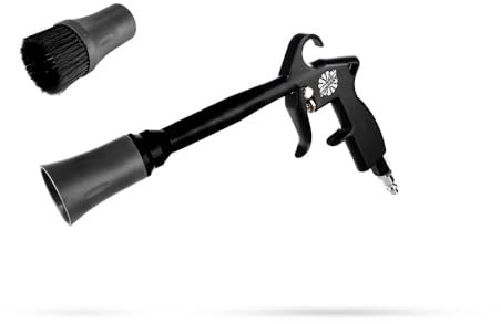 The Rag Company - The Ultra Air Blaster (Version 2) – Lift and Blast Dirt and Debris Away for Interior Detailing; Durable and Ergonomic Metal Design; Trigger Operated