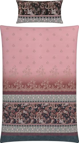 Erwin Müller Bettwäsche Mako-Satin rosa Größe 1x 155x220 cm + 1x 40x80 cm