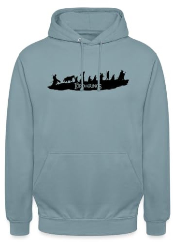 Der Herr Der Ringe Logo, Gandalf Und Die Gefährten Unisex Hoodie