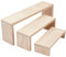 nbeads 3 Etagen Holz Display Risers, 3 Größen Schmuck Display Stand Holz Cupcake-Halter Stand Unfertige Holz Display Regal für Cupcake Figur Schmuck Display Party Tabletop Decor