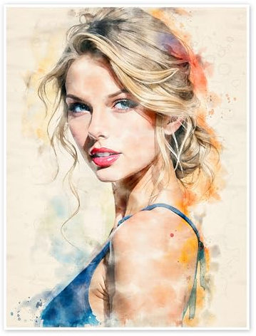 Taylor Swift Poster von nobelart 30 x 40 cm Wandbilder Wanddeko