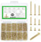 1650 Pz M2 Viti per Legno, Set di Viti Autofilettanti per Legno, Piccole Viti a Testa Piatta a Testa Croce, Kit Assortimento Viti a Testa Svasata Croce per Cartongesso Plastica Mobili(Oro)