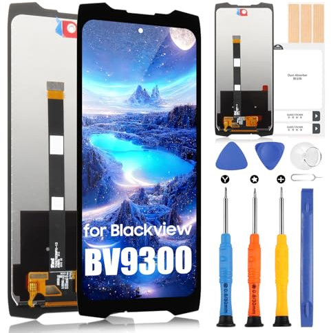 ARSSLY Original Schermo per Blackview BV9300 LCD Display per Blackview BV9300 Display Touch Screen Digitizer Ricambio Assembly + Riparazione Kit (Nero)