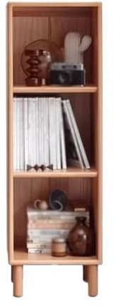 WANGHAI-666 Bücherregale Bodenstehendes Bücherregal mit 3 Zellen, mit Füßen aus Holz, Organizer-Regal, for Büro, Bücher, Zubehör, Aufbewahrung, Präsentationsständer Multifunktions Lagerregal