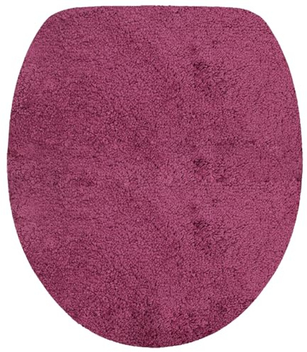 NYVI WC Deckelbezug NYVISpa Lasalle 38x48 cm Lila Toilettendeckel Bezug - - rutschfest, Saugfähig, Schnell Trocknend, Fußbodenheizung geeignet, Oeko-TEX, Waschbar, Weich