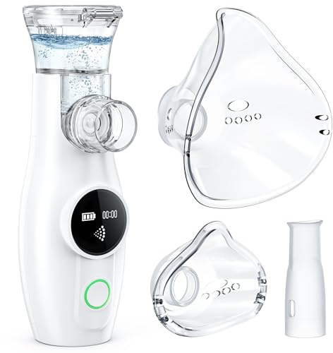 YOZISS Aerosoles nebulizador para Adultos y Niños | Recargable Nebulizador Portátil Inhalador, Aerosoles Inhalador para uso Doméstico y de Viaje