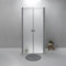 Box Doccia 3 Lati 80x100x80 cm - Cabina Doccia con Apertura Saloon, Cristallo Temperato 6mm, Lato Fisso Opaco, Profilo Cromato e Chiusura Magnetica - Regolabile e Facile da Installare