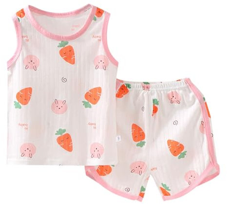 Set Estivo Ragazzi,Coordinato Tuta Neonata Pagliaccetto Maniche Corte con Bottoni Completivi da Bambino Estivi Top Cotone Elasticizzato Tutina Neonato Casual per attività all'aperto
