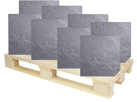 Naturschiefer Wabe gelocht, 20x20 cm 880 kg Fassadenverkleidung Dachdeckung ökologisches Baumaterial Hohe Lebensdauer Witterungsbeständigkeit pflegeleicht