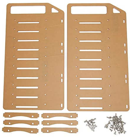 lvifloae 3 5 Zoll Festplattenhalterung, Desktop-Festplattenhalterung aus durchsichtigem Acryl, mehrstufige Befestigungslöcher, DIY-Desktop-6-stufiges Acryl (10 Layers)