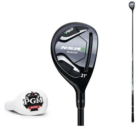 Mazza da golf in legno #1/3/5/ibrida con asta in grafite R/S, mano destra, da uomo, altalena da fairway, in ferro, driver da golf ibrido con copritesta (nero, carbonio ibrido-R)