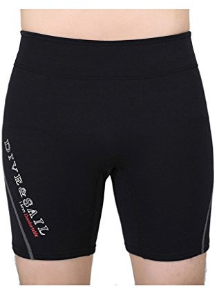 Cokar Badehose Neoprenhose 1.5MM Unisex Kurz Atmungsaktiv Wassersport Schwimmen Schnorcheln -2XLarge ,Grau