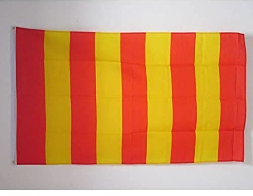 AZ FLAG Bandiera STRISCIE Rosse E Gialle 150x90cm - Bandiera A Striscia Rossa A Gialla 90 x 150 cm