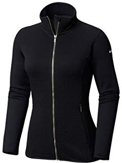 Columbia Femme Veste Polaire, ROFFE RIDGE FULL ZIP FLEECE, Polyester, Noir (Black), Taille XL, 1748381