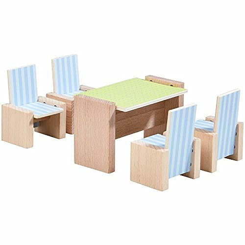 HABA 303839 Little Friends - Puppenhaus-Möbel Esszimmer