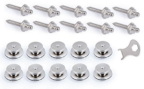 Tenax-Set 10 x Schraube Gewindelänge 22 mm, Oberteil für 2-5 mm, 1 x Schlüssel