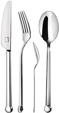 Giannini La Posateria Set Posate, Acciaio, Metallico, Taglia Unica