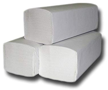 Papierhandtücher aus Recycling-Papier mit 5000 Blatt, Handtuchpapier, Falthandtücher, Einweghandtücher, Faltpapier 1-lagig, grau, soft