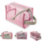 Neceser de Viaje Maquillaje Damas y Hombre,Niña Bolso Transparente 2 Capas de Materiales Mujer Impermeables,Bolsas de Aseo Ideal para Viajar,Soportar,Nadar,Acampar,Gimnasio-Rosada
