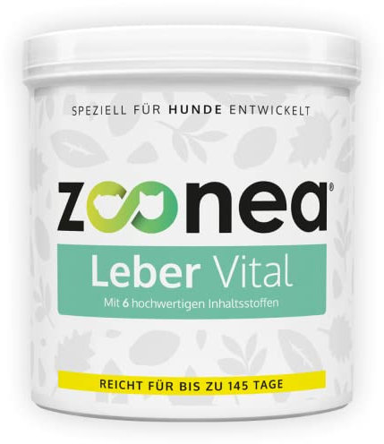 Zoonea® Leber Vital 250g - Leberfunktion & Leberunterstützung für Hunde | Perfekt abgestimmte Kräutermischung für bis zu 145 Tage