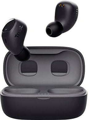 Trust Mobile Nika Compact Cuffie Bluetooth In-Ear Auricolari Senza Fili, Microfono Integrato, 18 Ore di Riproduzione Mentre si è in Giro, Nero