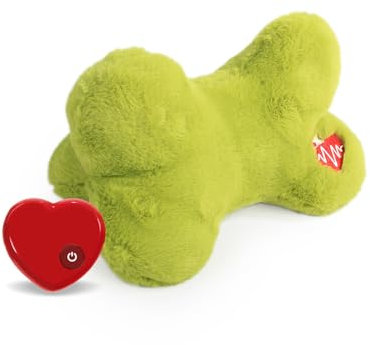 ALL FOR PAWS Kuscheltier für Hunde, Welpenspielzeug Hunde Herzschlag Plüschtier Welpe Verhaltenshilfe Plüschtier Haustier Plüschtier… (Green Pillow (One Heartbeat))
