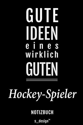 Notizbuch für Hockey-Spieler: Originelle Geschenk-Idee [120 Seiten kariertes blanko Papier]