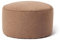 Lumaland Sitzsack Pouf (50 L) | Kompakter Sitzsack mit 3-in-1-Funktion: bequemer Hocker, praktisches Tischchen & stylischer Indoor Fußschemel I Mit Flexibler EPS-Füllung | Ø 25 x 45 cm [Braun]