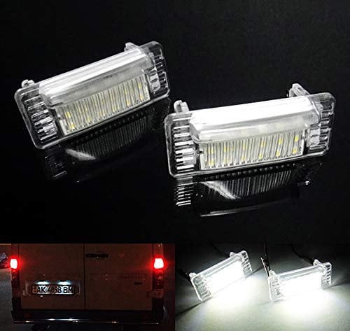 RZG 2x LED Licence Number Plate Light White Canbus For 1995-2006 MB Sprinter 901 902 903 904 LT MK II 2D
