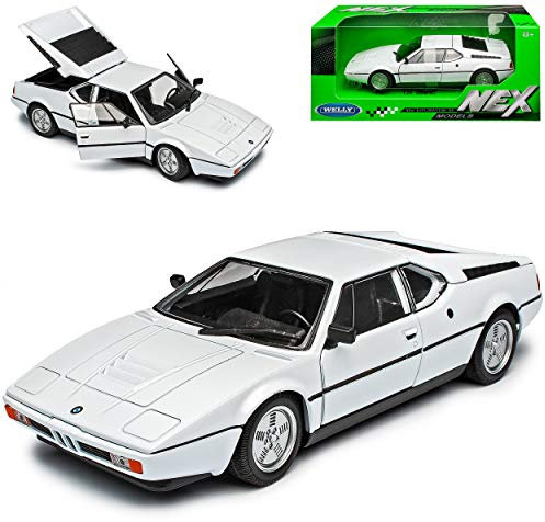 Welly B*M*W M1 E26 Coupe Weiss 1978-1981 1/24 Modell Auto