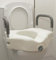 OrtoPrime Rehausseur WC Adulte avec Accoudoirs Rembourrés – Rehausseur de Toilette 12 cm – Siège WC Handicapé avec Sécurité – Rehausseur WC Personnes Âgées Ortopédique