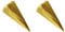 BigDean 2x Holz-Spaltgranate 17 x 7 cm - 1,5 kg schwer - Massiv & sicher - Spaltkeil Holzspalter