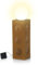 Hoberg Colonne décorative LED | Au Design Mandala en Aspect Rouille | avec Lampe Boule (Ø 23cm) et Trois Effets Lumineux pour l'intérieur et l'extérieur | avec éclairage, Solaire ou USB [21x21x84 cm]