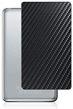 Vaxson 2 Stück Rückseite Schutzfolie, kompatibel mit iPod Classic, Backcover Skin - Carbon Schwarz [nicht gehärtetem Glas/nicht Front Displayschutzfolie]