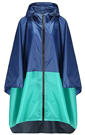 Freiesoldaten Women Waterproof Rain Poncho Stylish Reusable Lightweight Outdoor Raincoats Rain Jacket with Hood