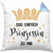 Kissen mit Füllung 40x40 Prinzessin Geschenk Mädchen Jugendliche Tochter Lustiger Spruch Geschenkiee Geburtstag Lustig (Blau)